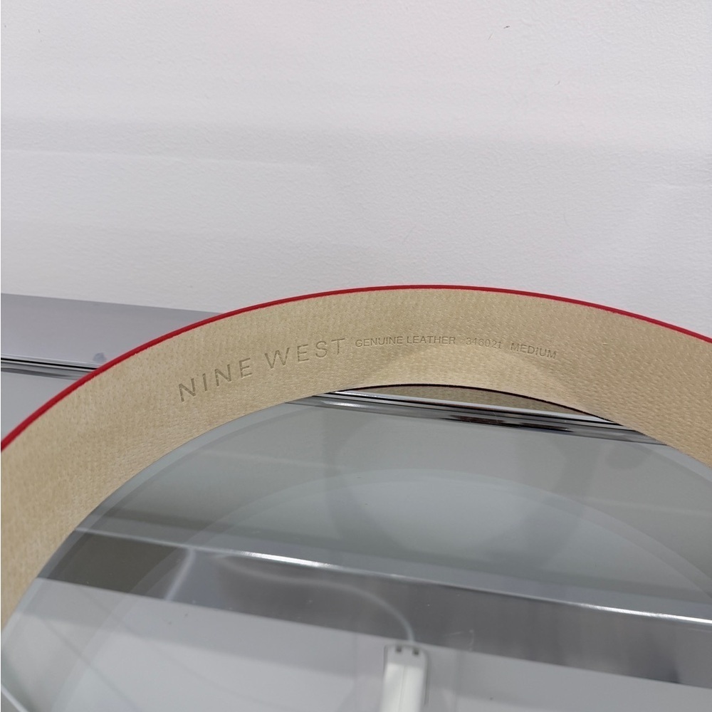Nine West Leather Red Women's Belt - Picture 2 of 4